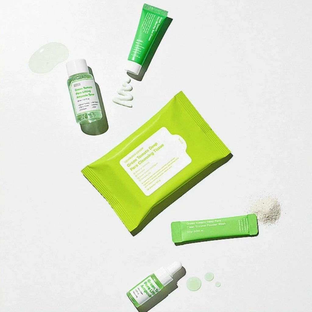 Sungboon Editor Green Tomato Skincare Travel Kit | 5 Pieces