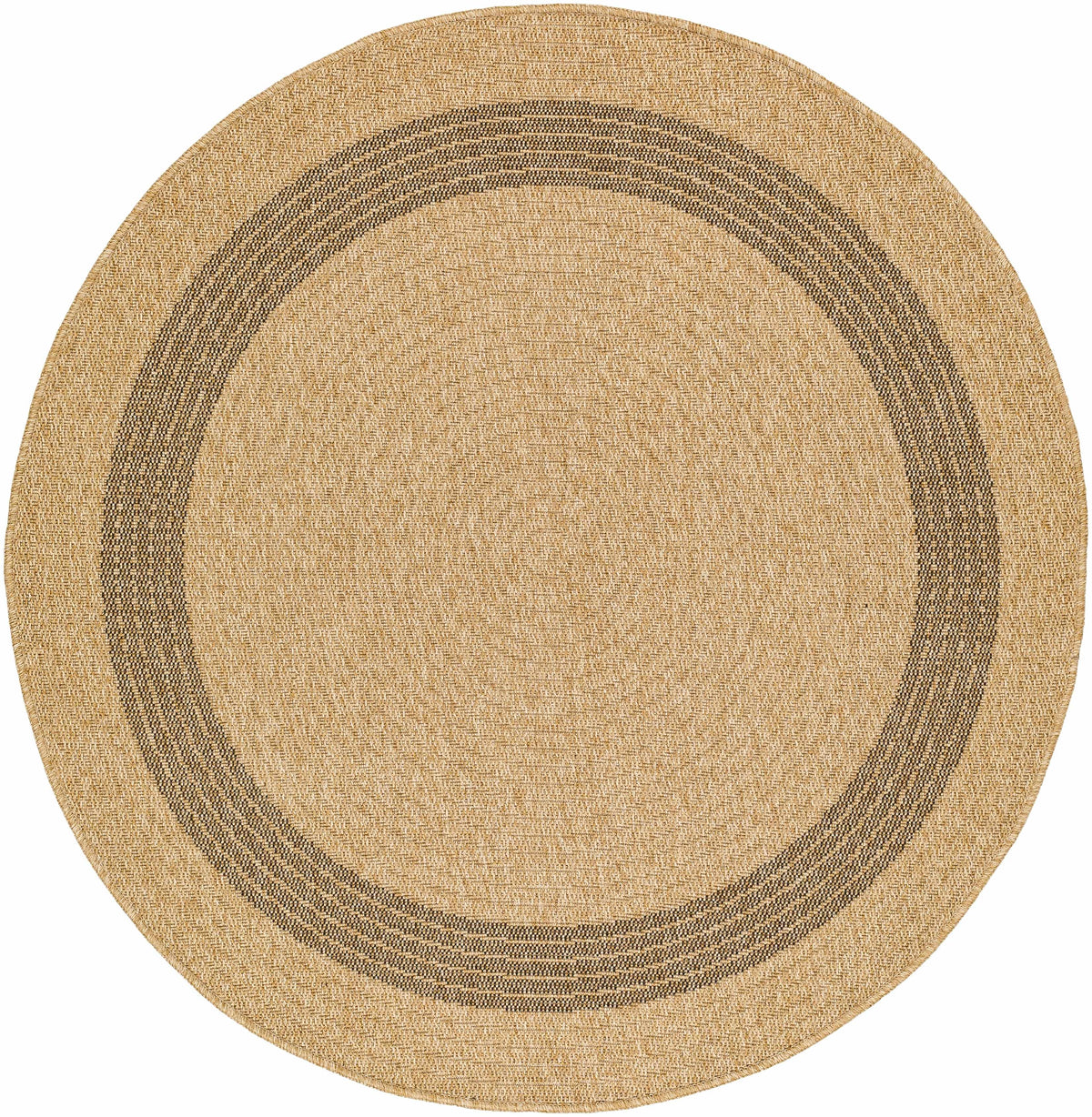 Andie Bordered Faux Jute Outdoor Rug - Clearance