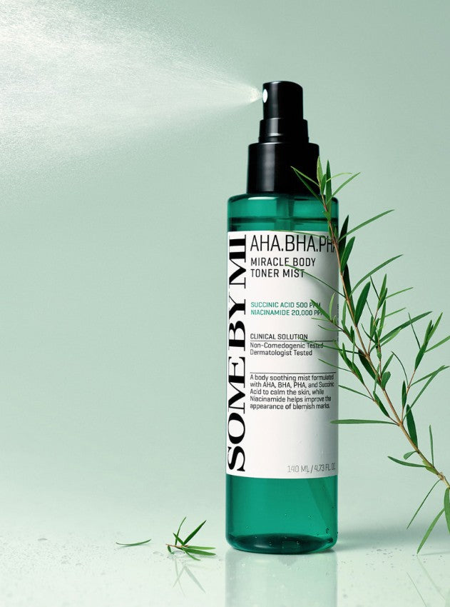 Some By Mi AHA BHA PHA Miracle Body Toner Mist | Vegan Exfoliating Body Mist | 140ml