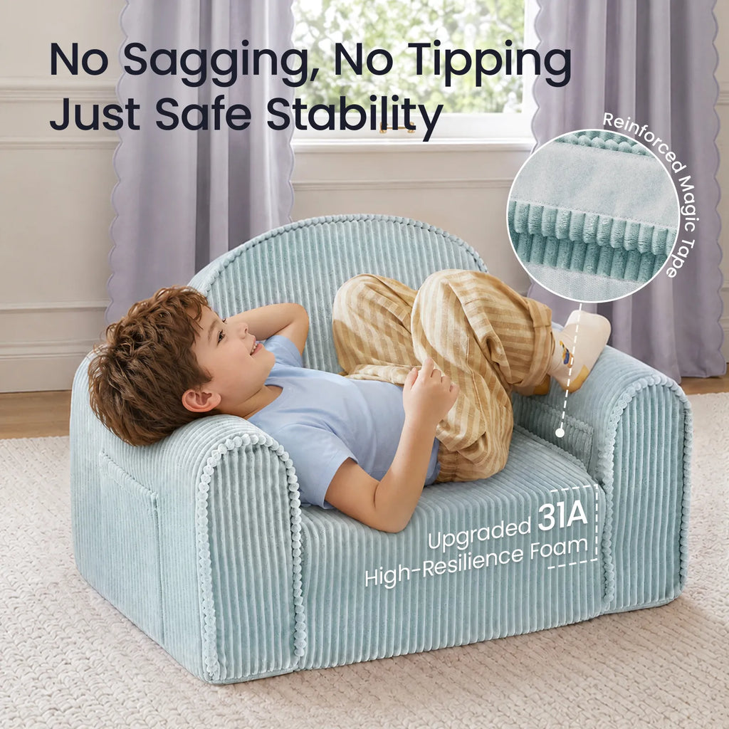 Tiny Land® GentleSnug Corduroy Kids Flip-Out Chair