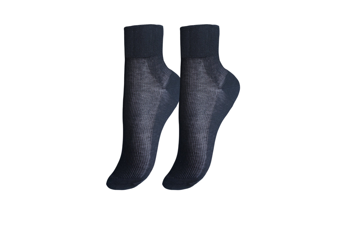 tittimitti Women's Filo di Scozia Mercerized Cotton Ankle Socks | 1 Pair | Made in Italy
