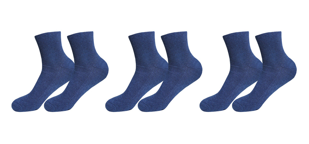 tittimitti Men's 100% Organic Combed Cotton Socks | 3 Pairs | Made in Italy