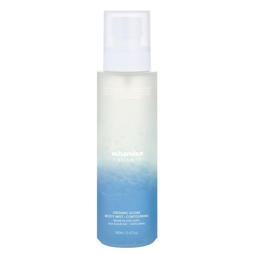 Whamisa Organic Algae Body Mist | 98% Organic Two-Phase Skin Mist | 160ml
