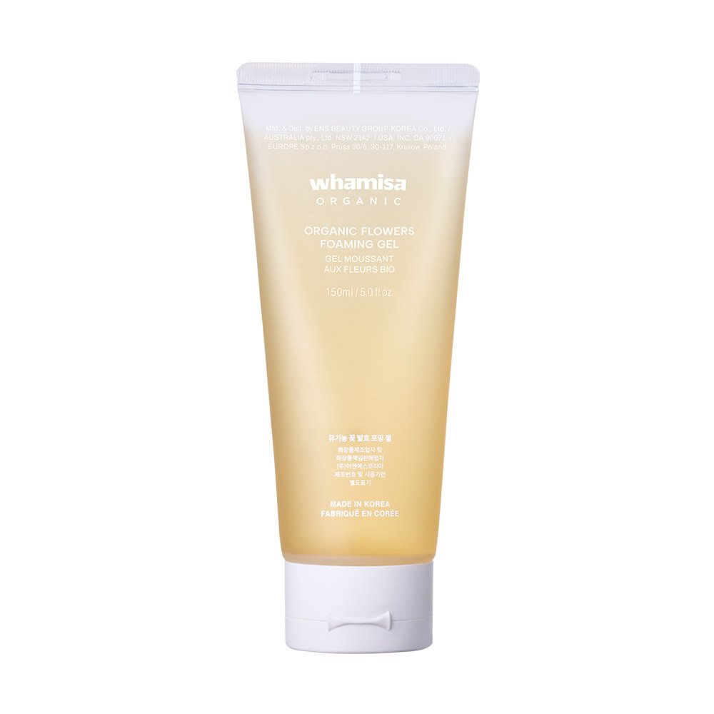Whamisa Organic Flowers Foaming Gel Cleanser | Fermented Botanical Face Wash | 150ml