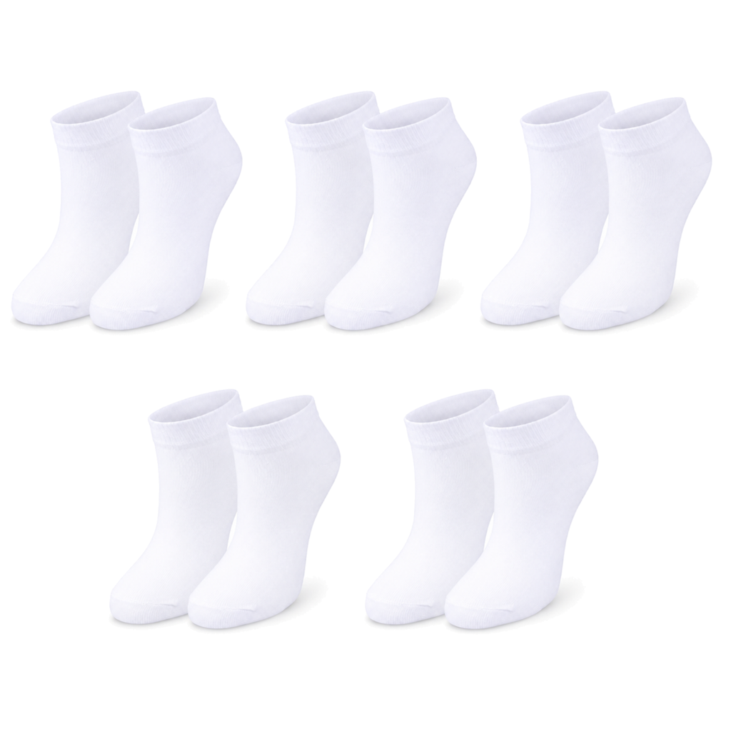 tittimitti Kids' 98% Organic Cotton Ankle Socks | 5-Pack | Ages 1–12