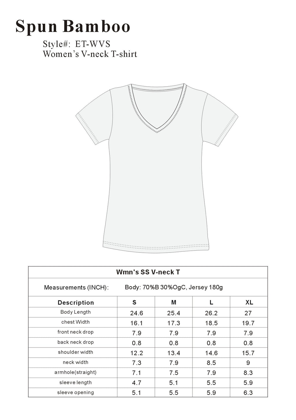 Women's Bamboo V-Neck Cap Sleeve Tee | Organic Cotton