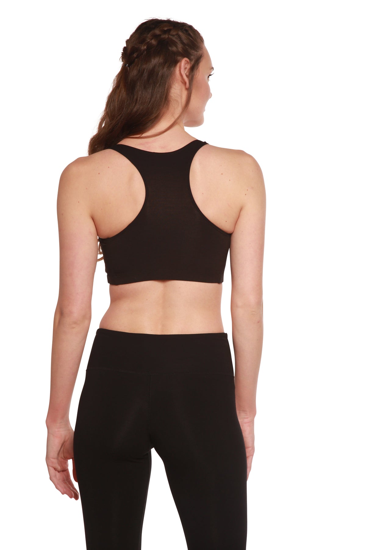 Bamboo Padded Sports Bra - Black
