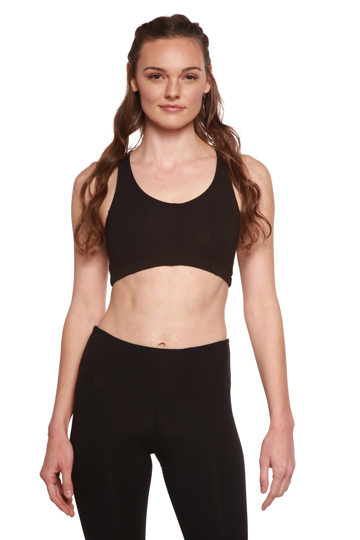 Bamboo Padded Sports Bra - Black
