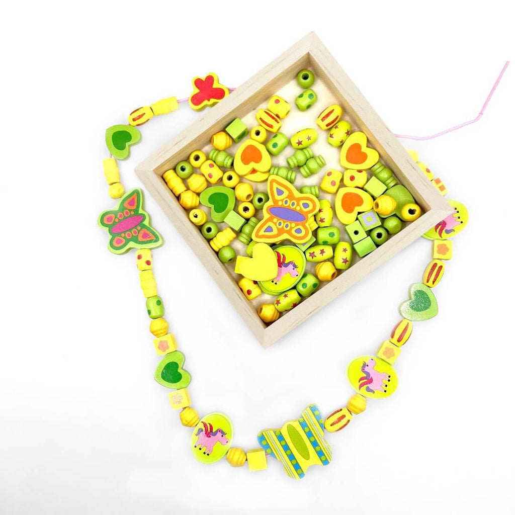 Unicorn Wooden Bead Necklace Craft Kit
