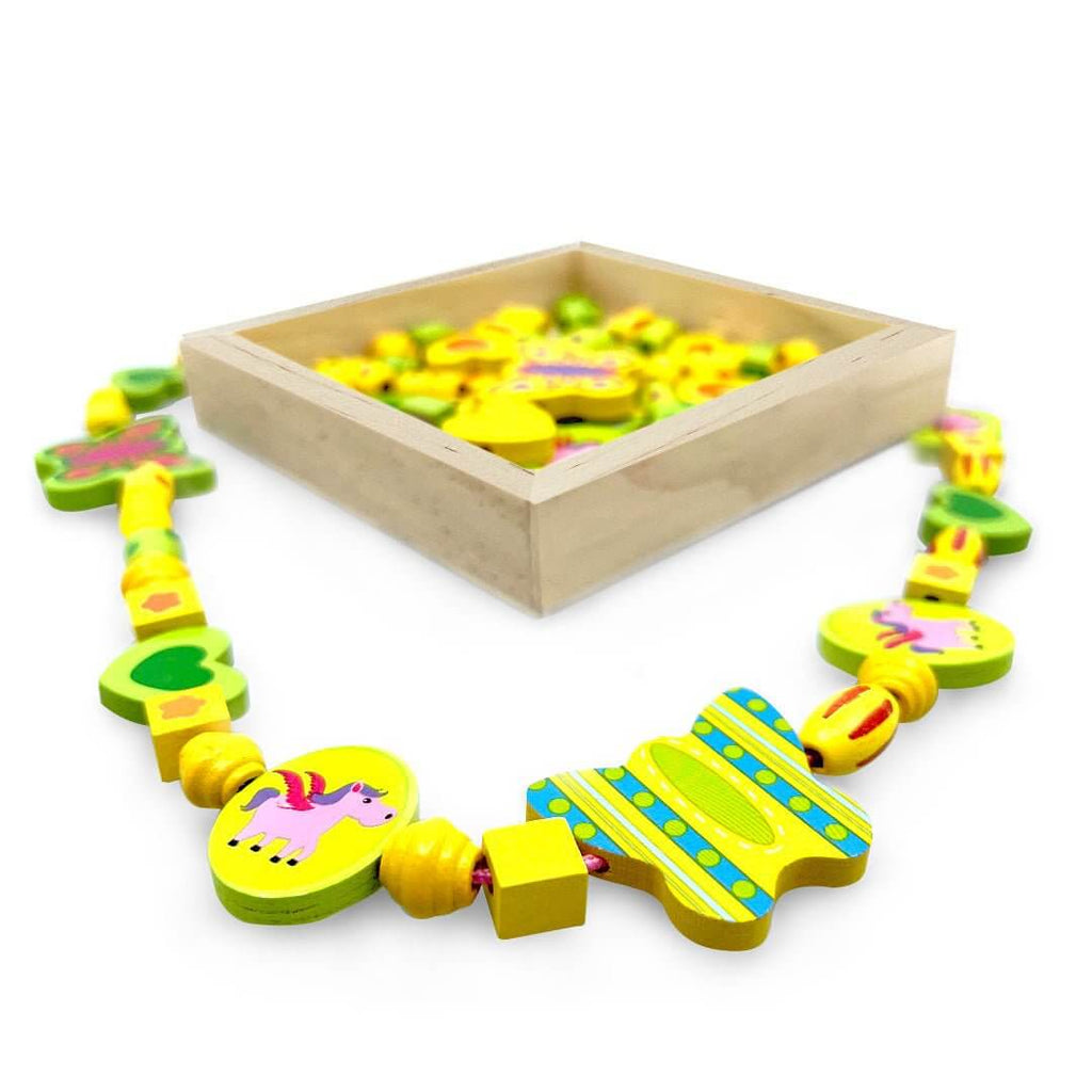 Unicorn Wooden Bead Necklace Craft Kit