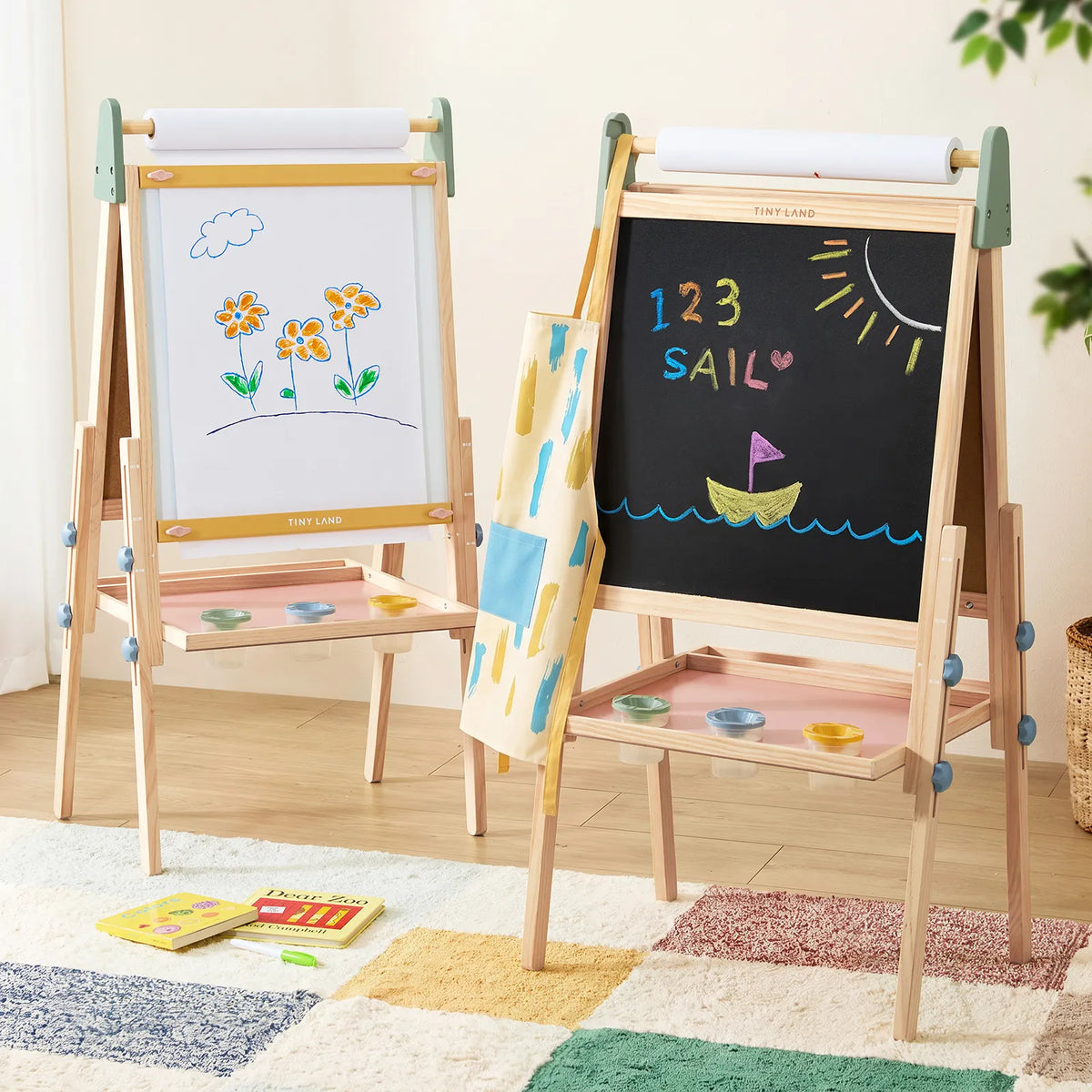 Tiny Land® Adjustable 3-in-1 Kids Art Easel